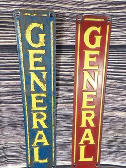 Lot of (2) General Motors Vertical Signs