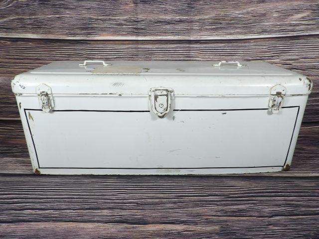 Early Steel Running Board Tool Box