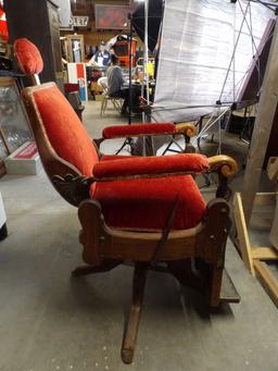 T. Nooman Oak Barber's Chair