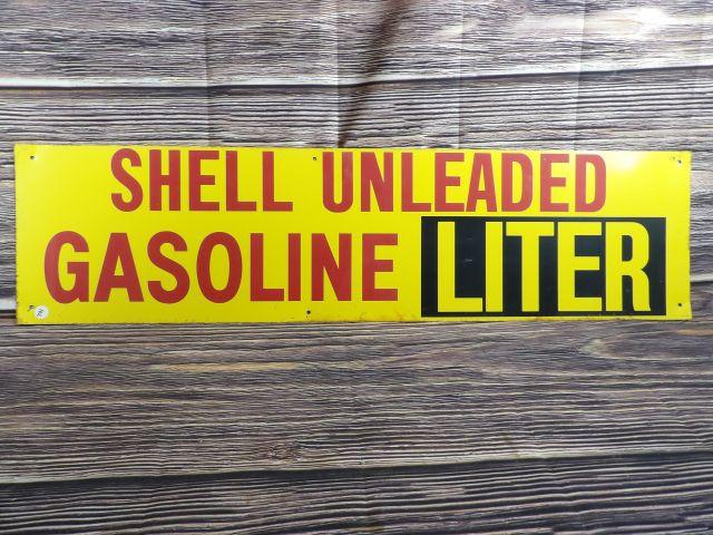 Shell Gasoline Sign - Liter