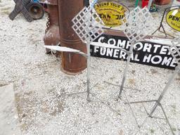 Funeral Home Wreath / Plant Display Racks