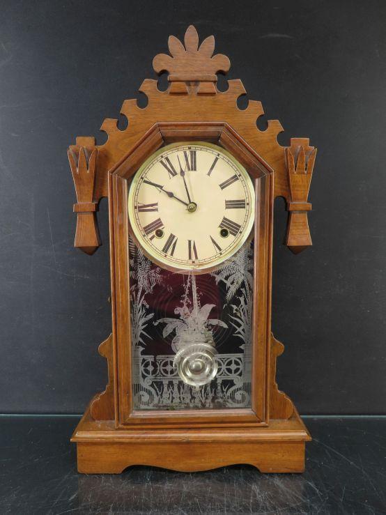 Early Oak Kitchen/Manlte Clock