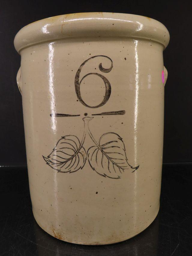 6 gal Redwing Stoneware Crock