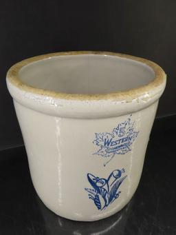Western Stoneware 5 gal Jack and the  Pulpit Crock
