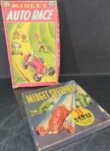 Lot of (2) Midgit Auto Race Board Games