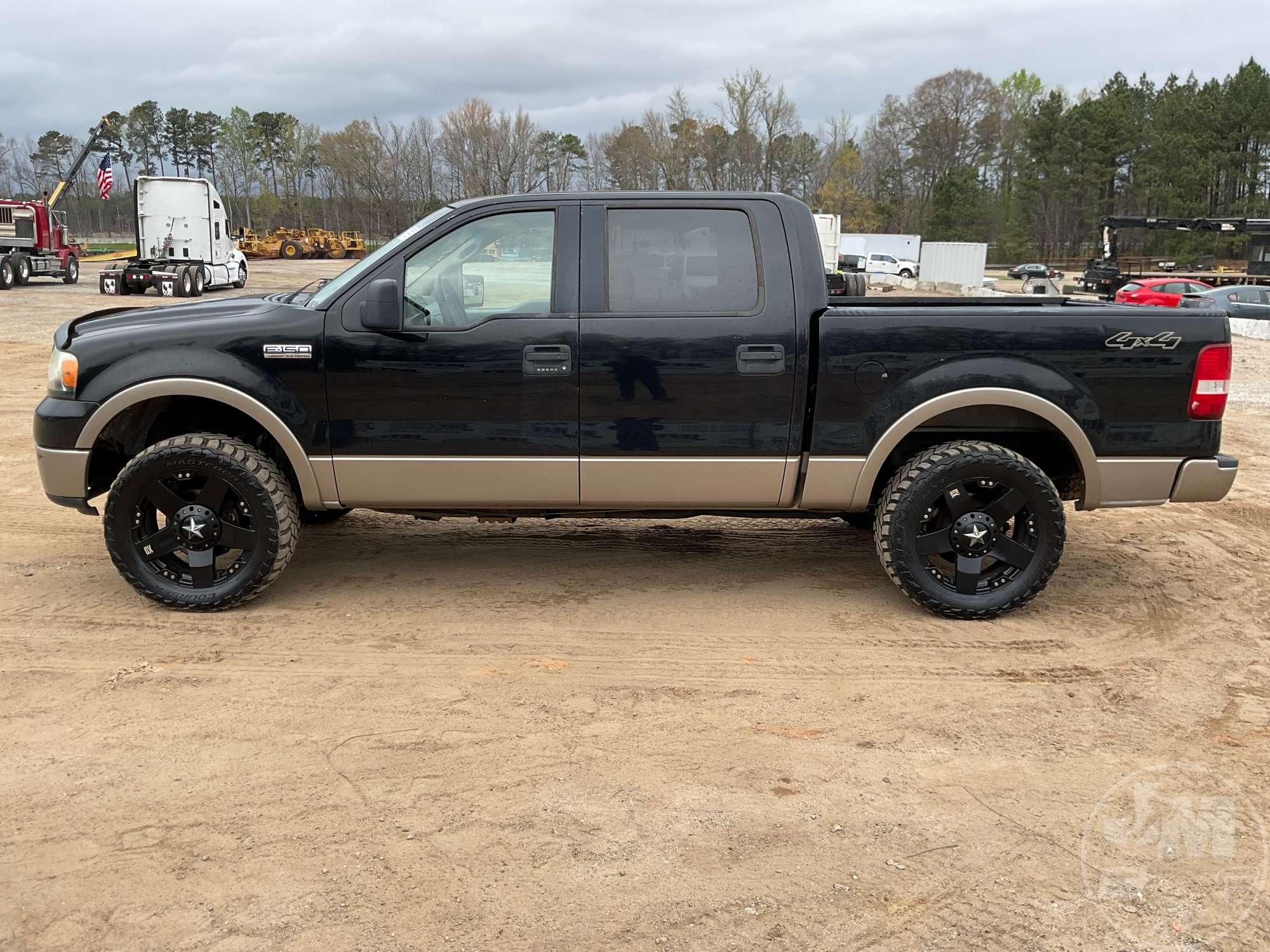 2006 FORD F-150 CREW CAB 4X4 PICKUP VIN: 1FTPW14506KB22816