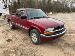 2003 CHEVROLET S-10 PICKUP EXTENDED CAB 4X4 PICKUP VIN: 1GCDT19X538128240