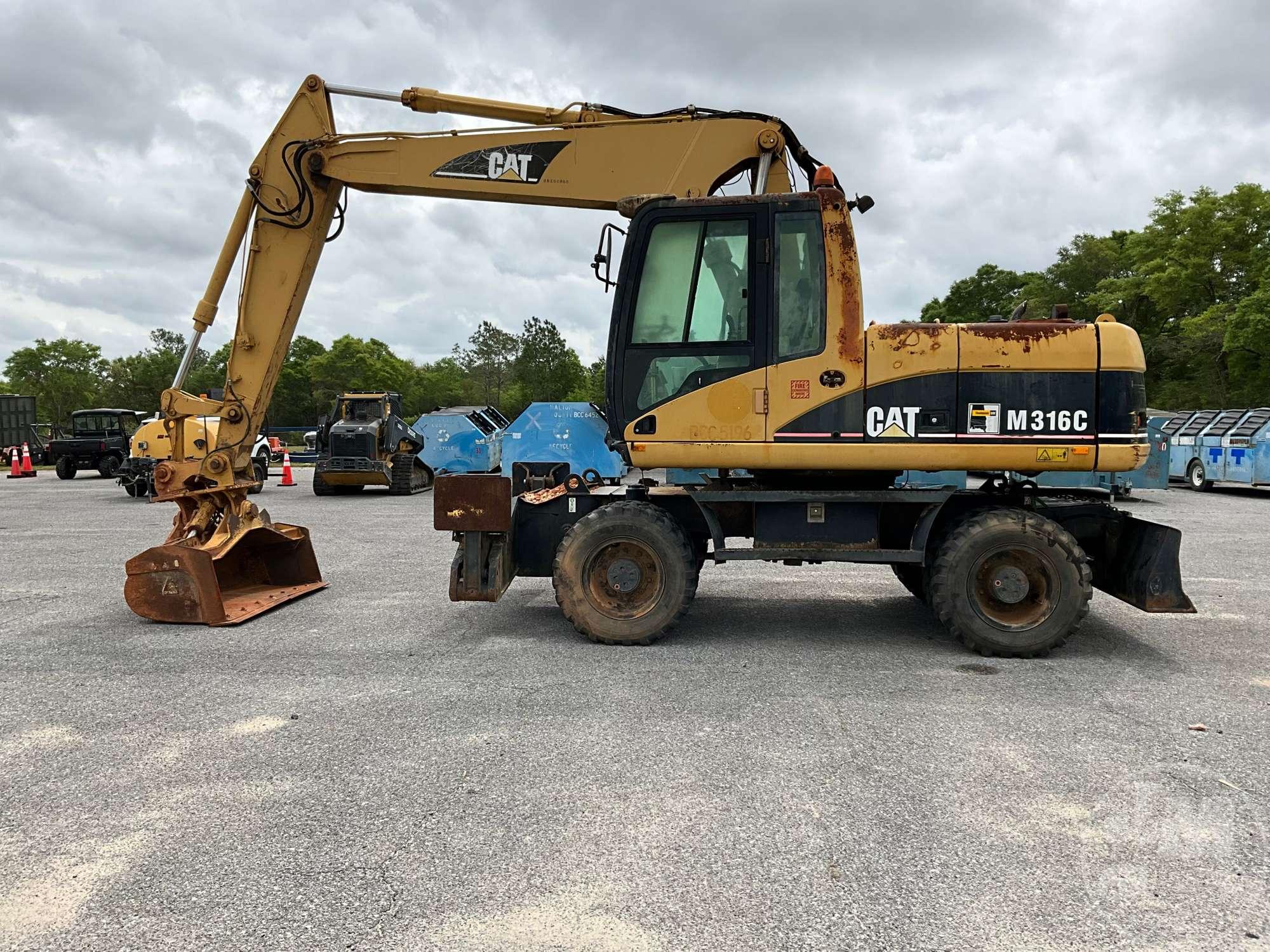 2005 CATERPILLAR M316C MOBILE EXCAVATOR SN: CATM316CCBDX00860