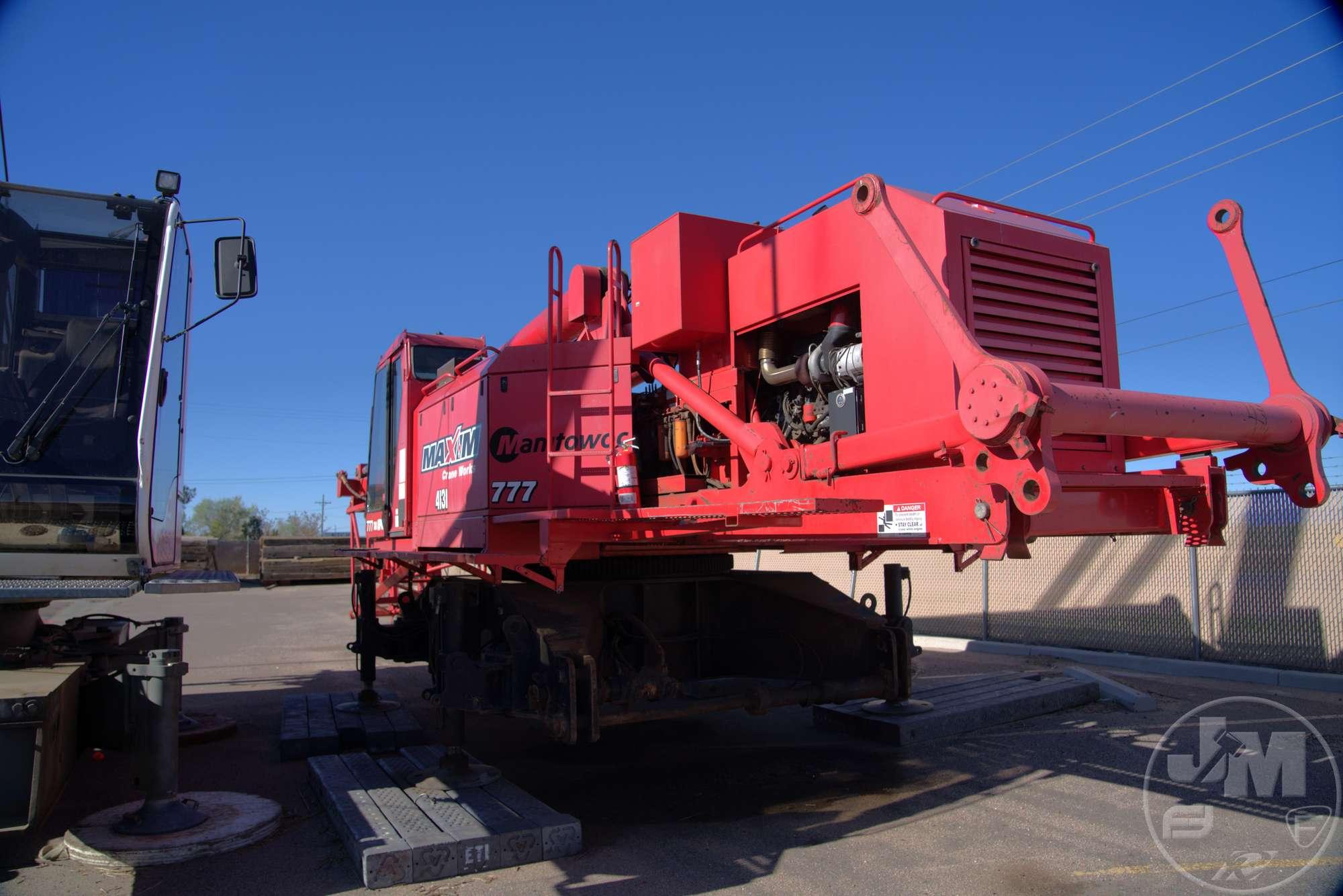 1998 MANITOWOC 777 SERIES II CRAWLER CRANE SN: 7771049