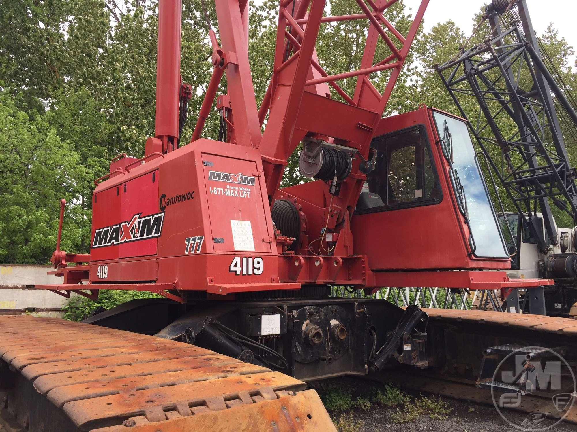 1997 MANITOWOC 777 SERIES II CRAWLER CRANE SN: 7771002