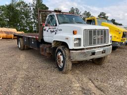 1995 GMC C7 SINGLE AXLE REGULAR CAB FLATBED TRUCK VIN: 1GDM7H1JXSJ503367