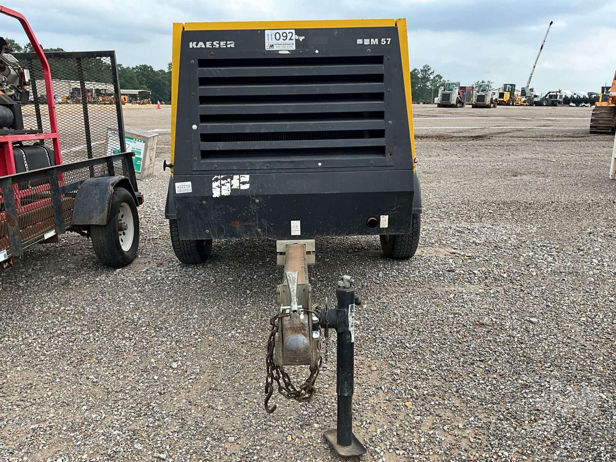 2007 KAESER M57 210 PORTABLE AIR COMPRESSOR SN: 1606