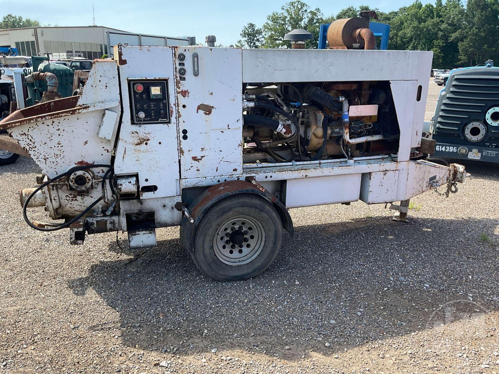 SCHWING SP 1000 S/A CONCRETE PUMP TRAILER