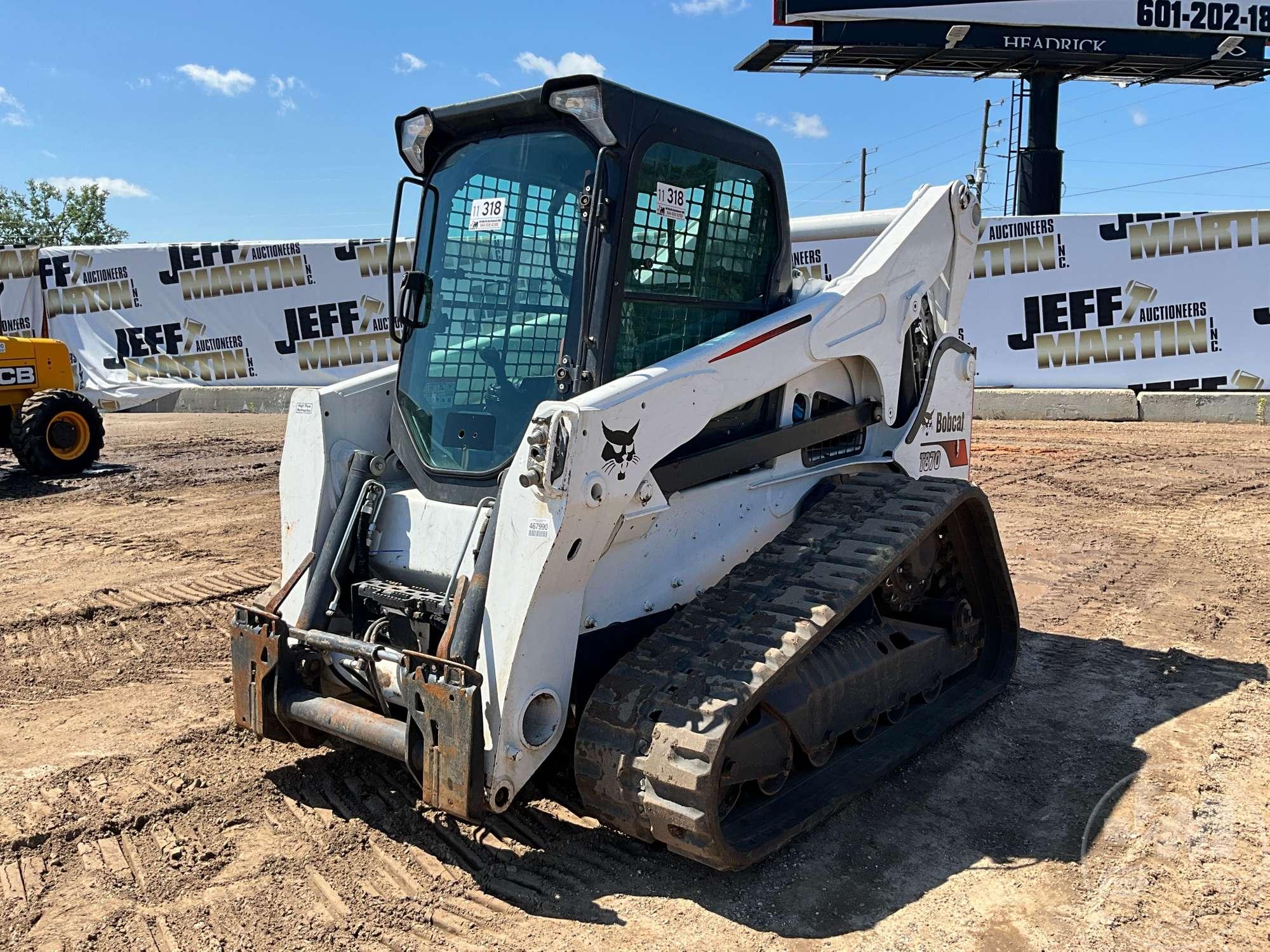 2019 BOBCAT MODEL T870 MULTI TERRAIN LOADER SN: B47C14236