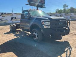 2015 FORD F-550 XL SUPER DUTY SINGLE AXLE VIN: 1FDUF5HT1FEA70268 CAB & CHASSIS