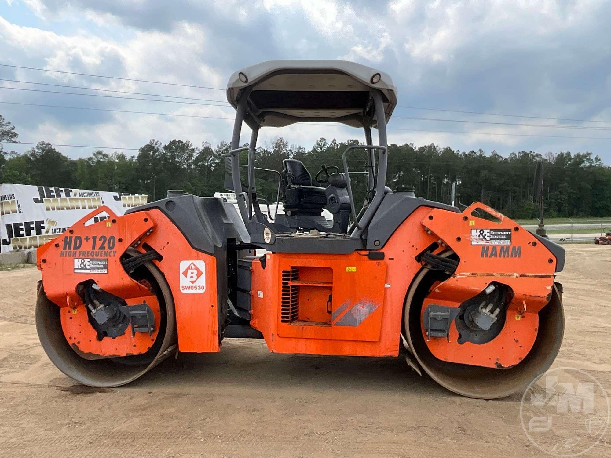 2011 HAMM HD-120VVHF TANDEM VIBRATORY ROLLER SN: H1840530