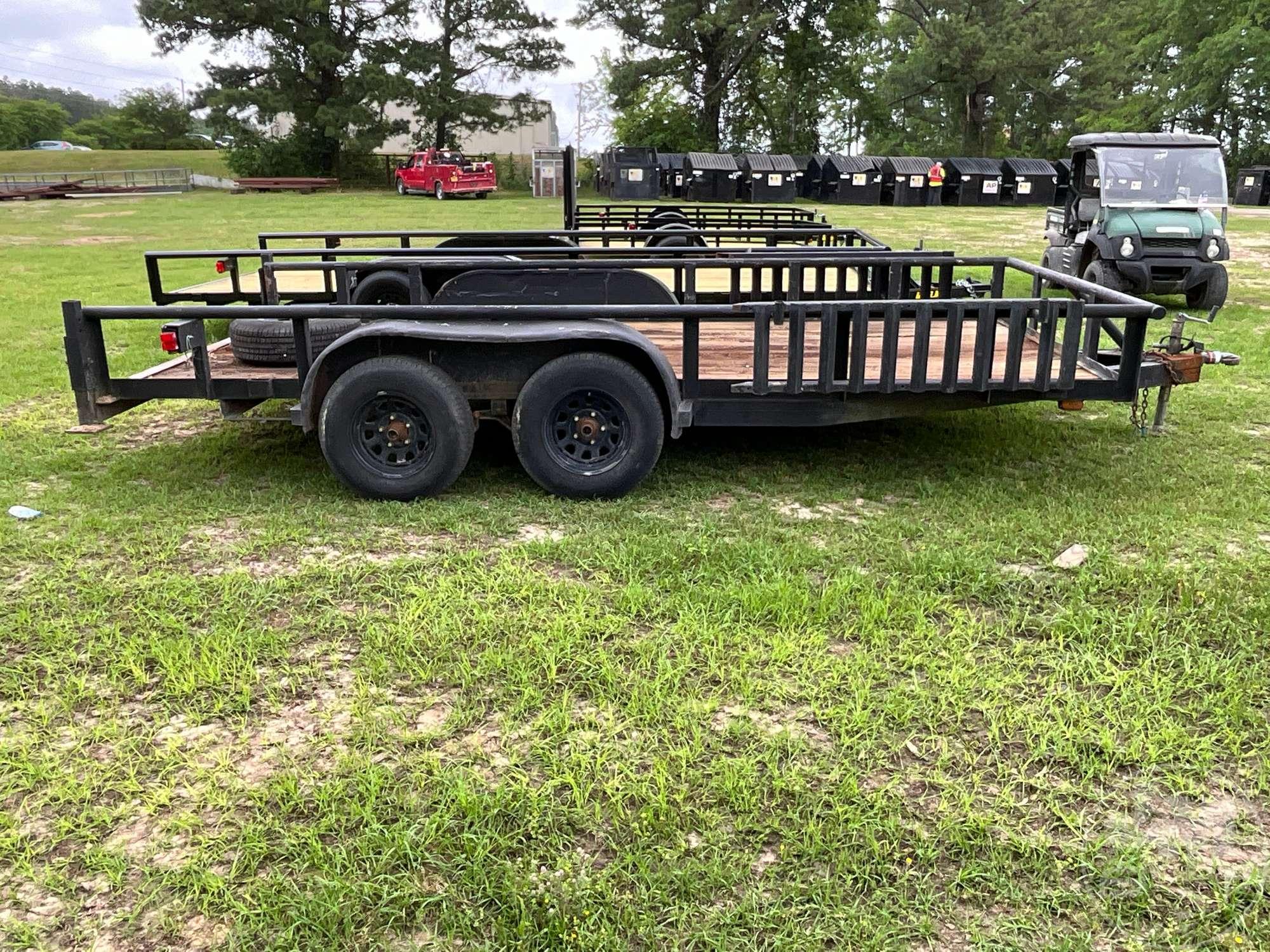 1999 TEXAS BRAGG ENTERPRISES 16P EQUIPMENT TRAILER 7'X16' VIN: 17XFP1620X1992826