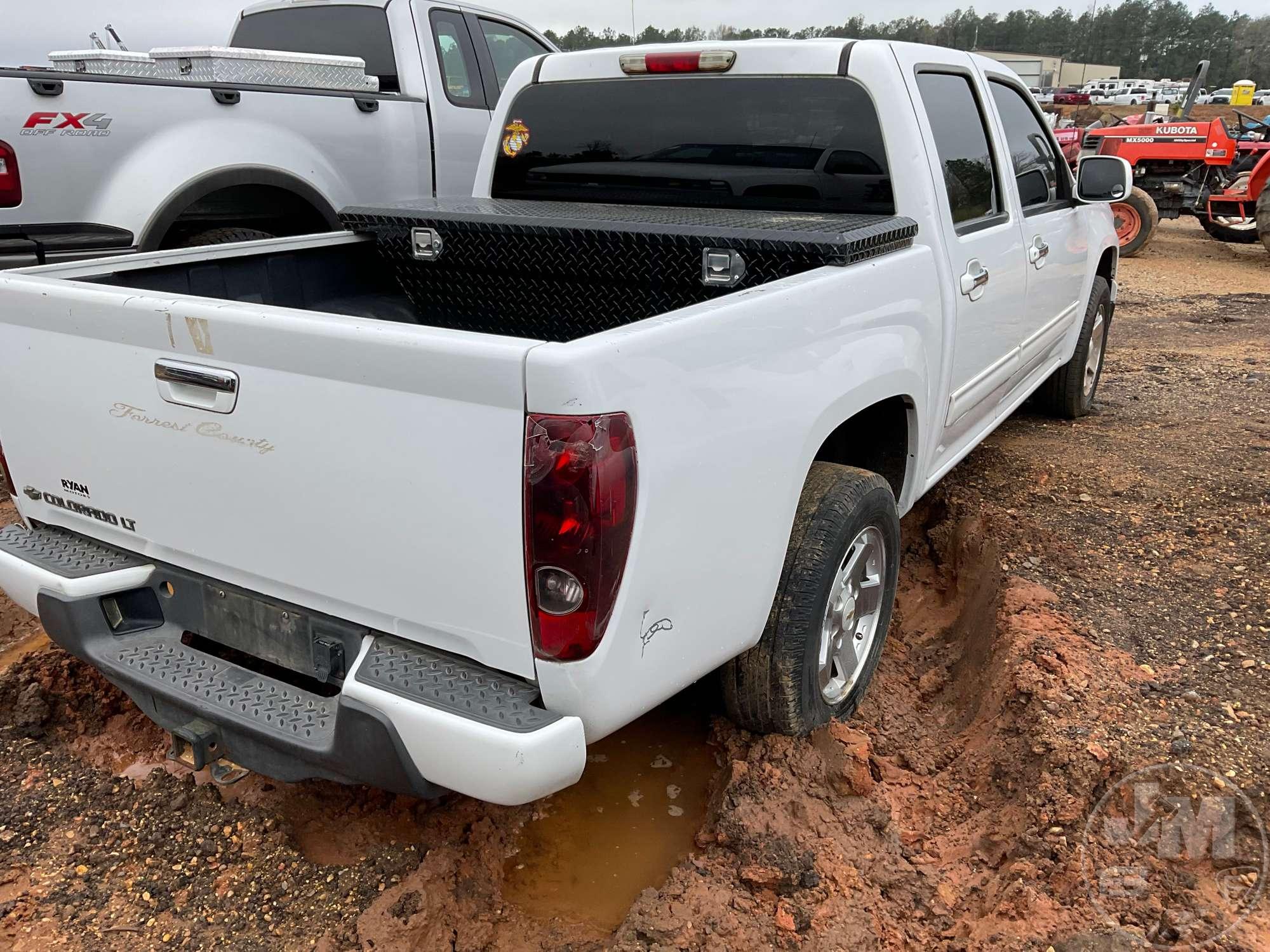 2012 CHEVROLET COLORADO LT VIN: 1GCDSCFE9C8169262 1/2 TON