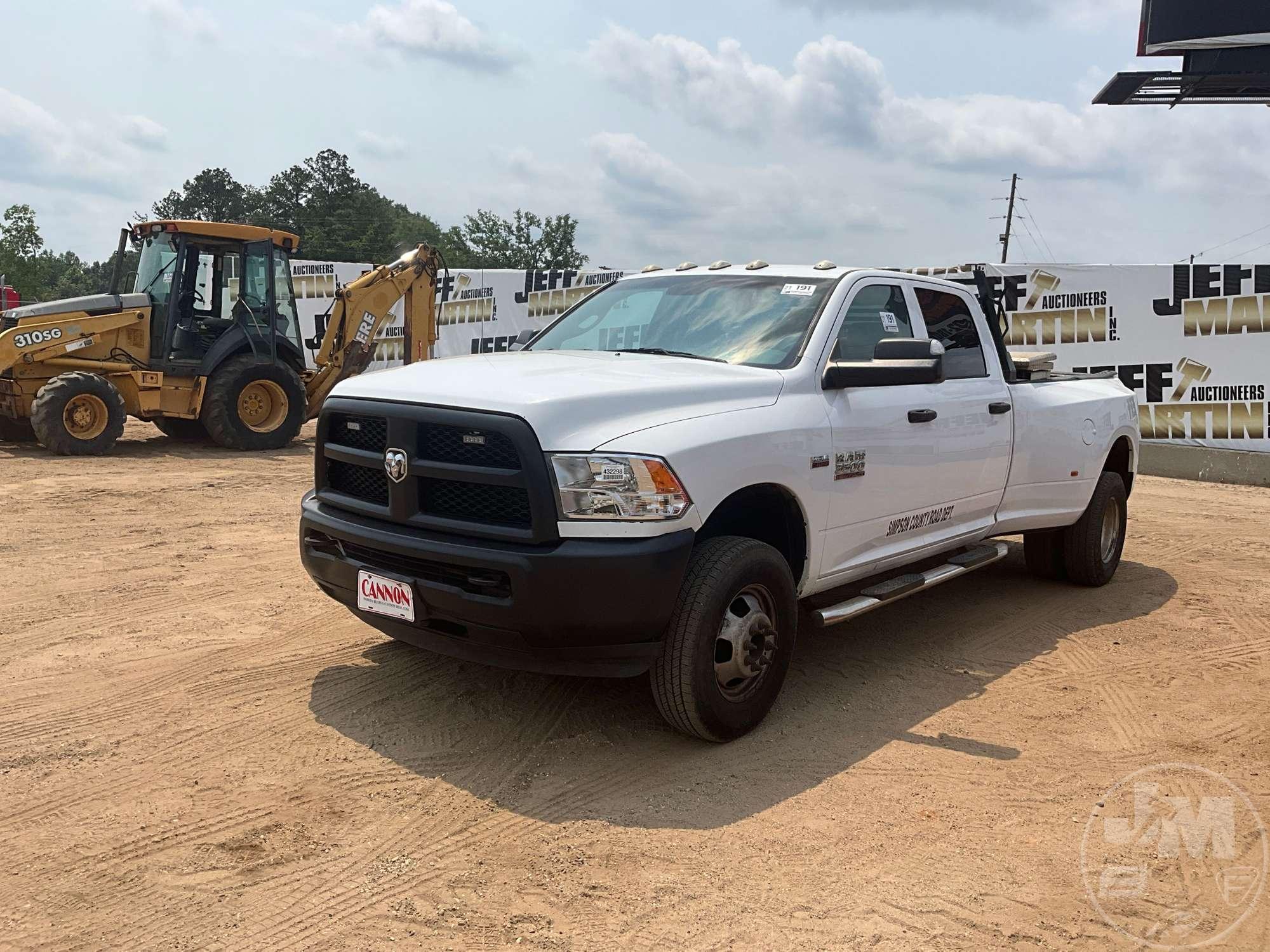 2018 RAM 3500 HD  CREW CAB 4X4 PICKUP VIN: 3C63RRGJ8JG299182