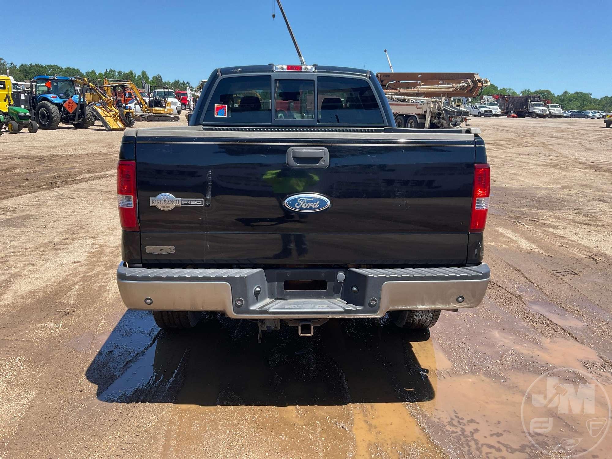 2006 FORD F-150 KING RANCH CREW CAB 4X4 PICKUP VIN: 1FTPW14V66KD75378