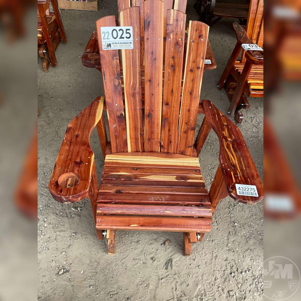 CEDAR WOOD GLIDING CHAIR