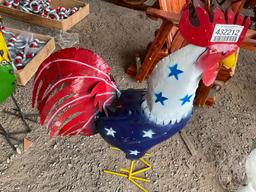 3 FT METAL ROOSTER