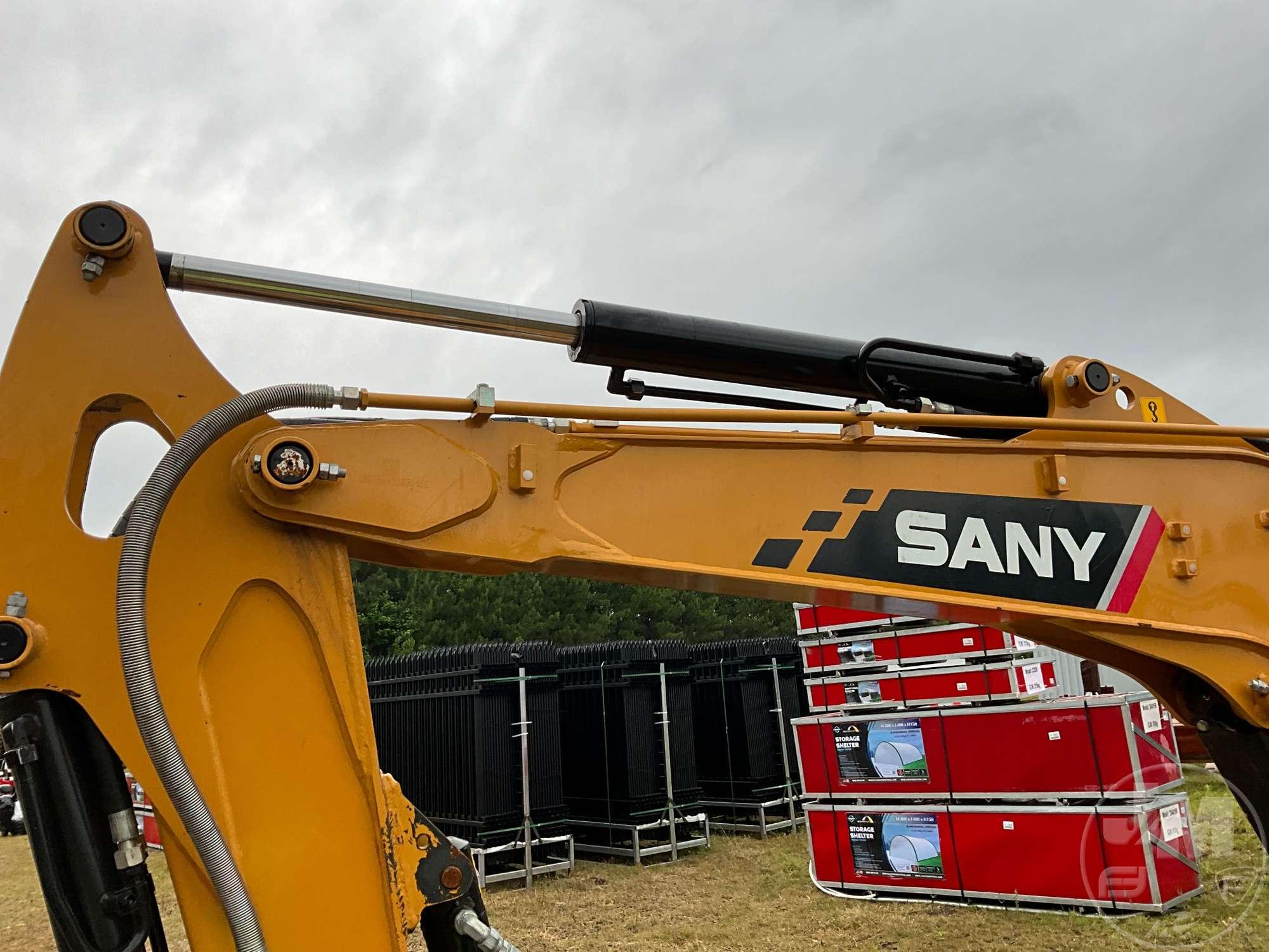 2022 SANY SY35U MINI EXCAVATOR SN: SY0039CC07058