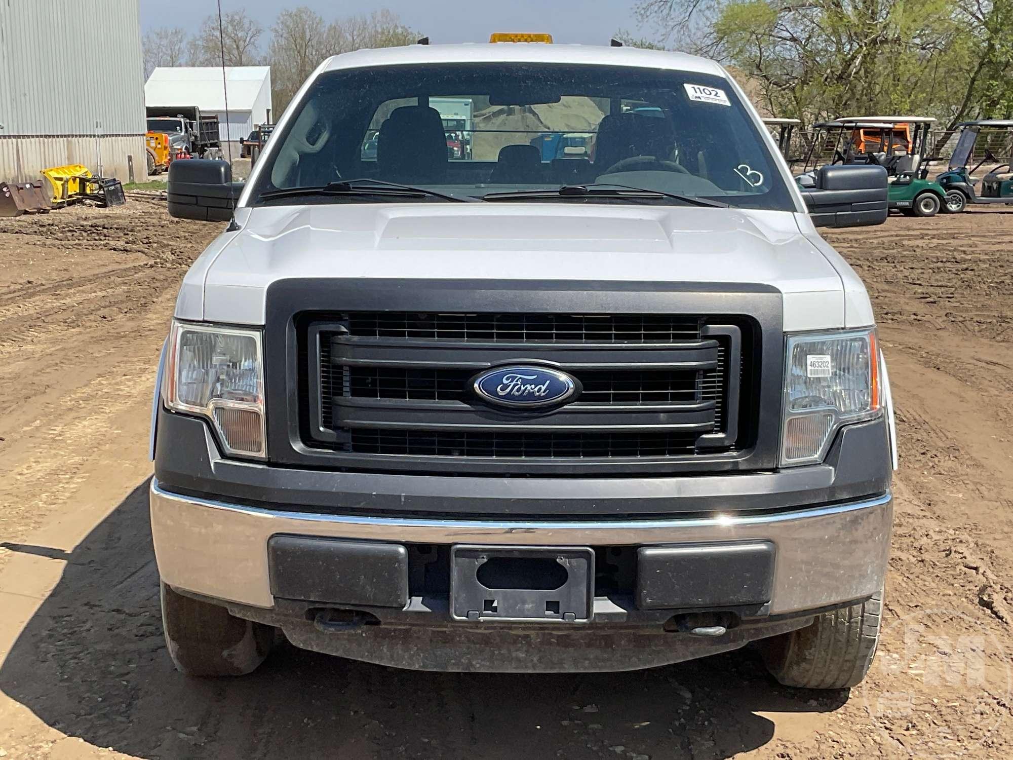 2013 FORD F-150 EXTENDED CAB 4X4 PICKUP VIN: 1FTFX1EF0DKD27629