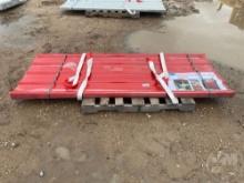 RED POLYCARBONATE ROOF PANEL