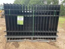 UNUSED 2024 EINGP F10 10 FT WROUGHT IRON SITE FENCE