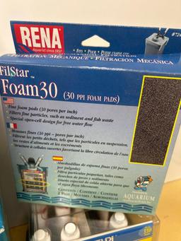 Fish Tank Supplies in Boxes, Filter Box has Color Changing Light See Pictures