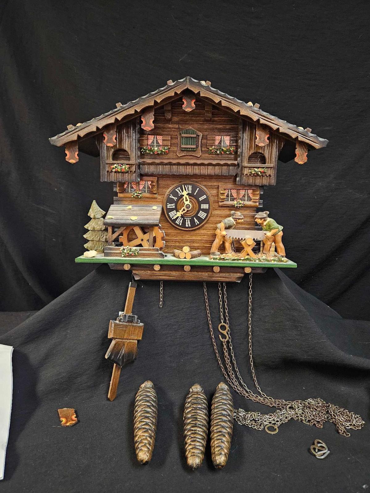 VINTAGE GERMAN CUCKOO CLOCK