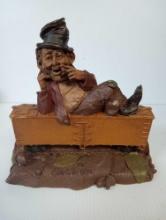 1986 TOM CLARK GNOMES, HOBO (TRAIN), SIGNED, CAIRN STUDIOS