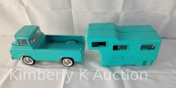 Ny-Lint Pressed Steel and Plastic Toy Truck & Camper