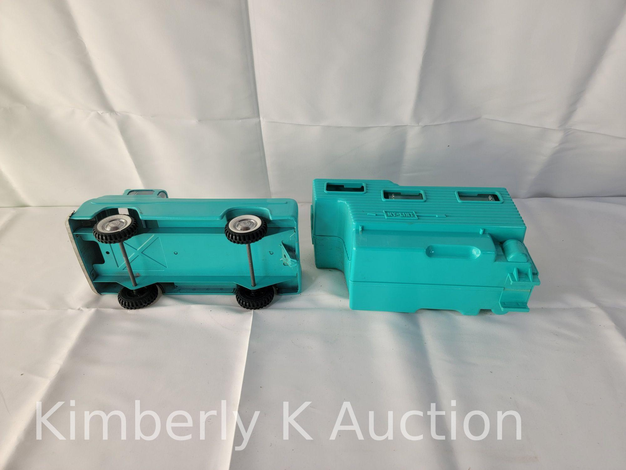 Ny-Lint Pressed Steel and Plastic Toy Truck & Camper