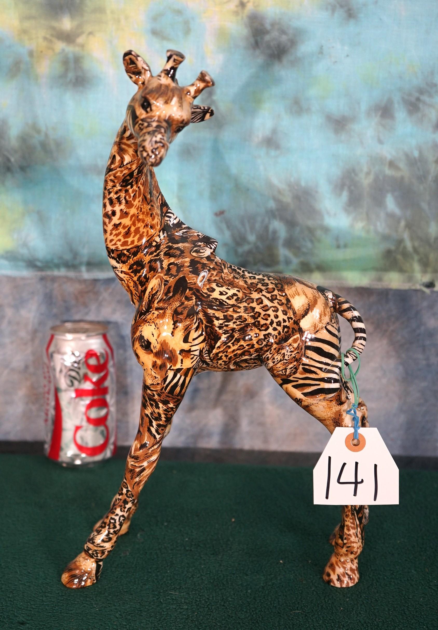 Multi-colored Ceramic Giraffe