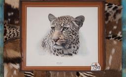 Gorgeous African Leopard Framed Print by Charles Frace'