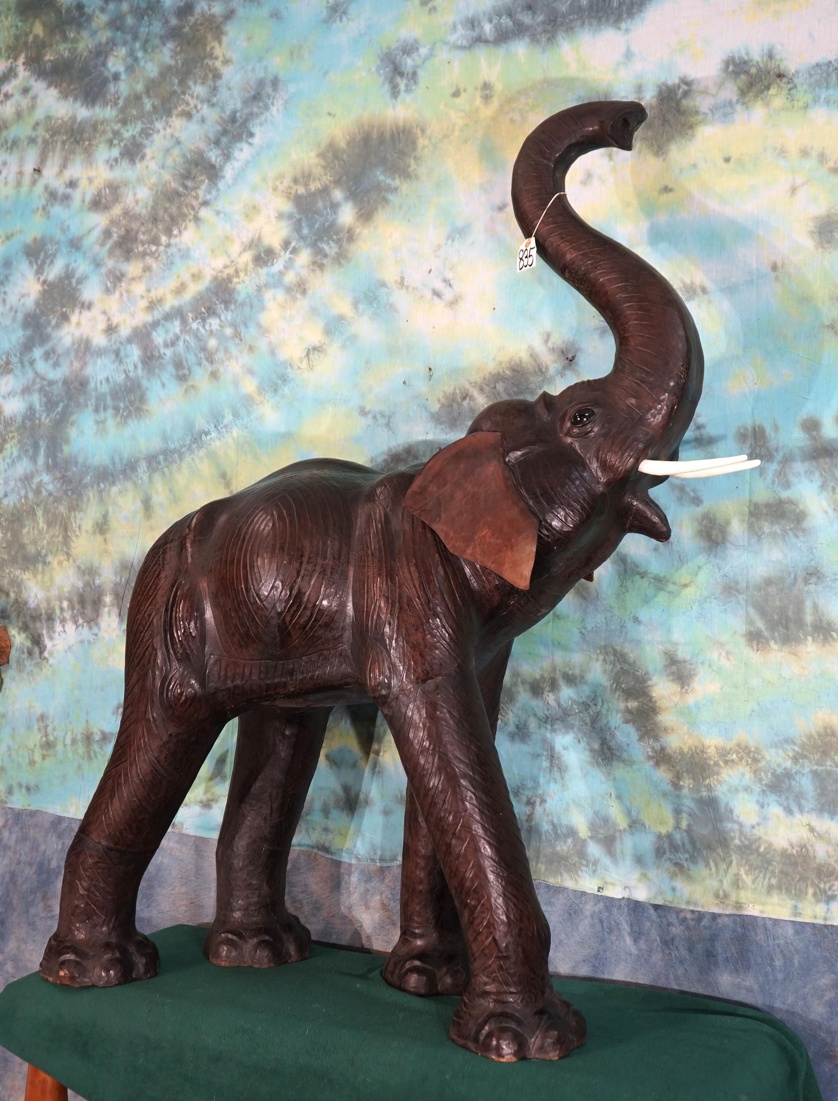 Very Cool Large Leather Elephant