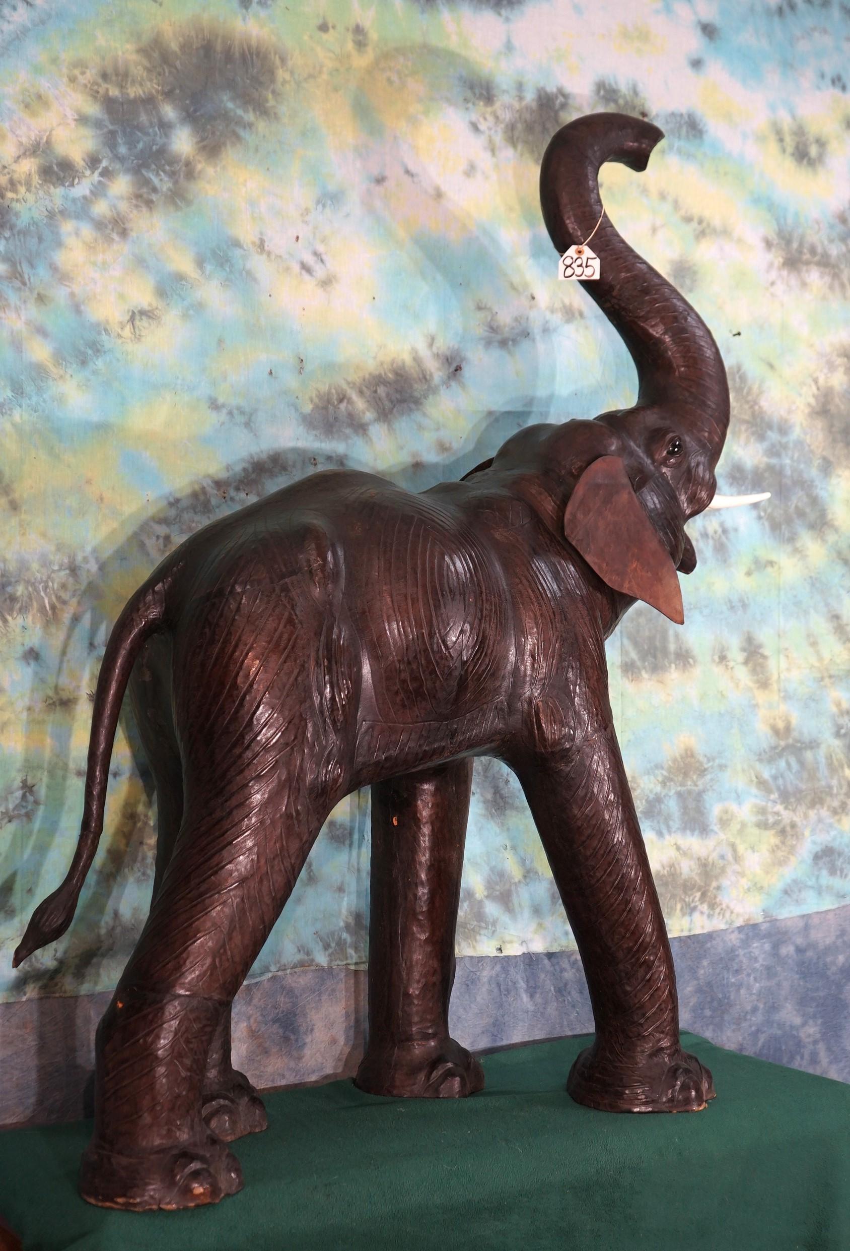 Very Cool Large Leather Elephant