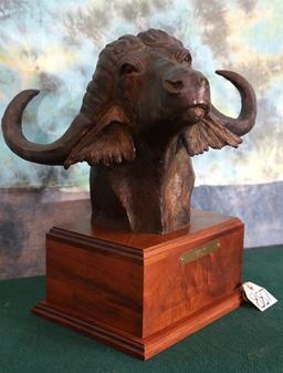 Excellent Cape Buffalo Bronze by R.C. Hunt