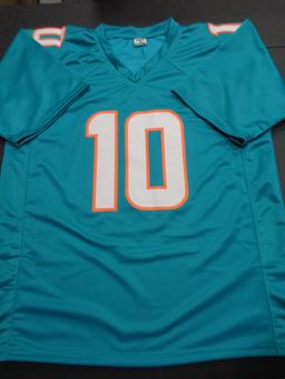 Tyreek Hill Miami Dolphins Autographed Custom Football Jersey GA coa