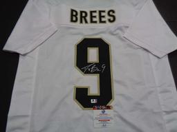 Drew Brees New Orleans Saints Autographed Custom Football Jersey GA coa