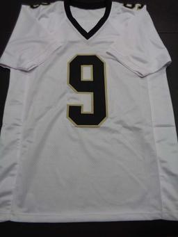 Drew Brees New Orleans Saints Autographed Custom Football Jersey GA coa