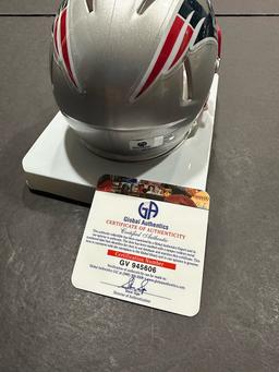 Rob Gronkowski New England Patriots Autographed Riddell Mini Helmet GA coa