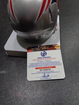 Julian Edelman New England Patriots Autographed Riddell Mini Helmet GA coa