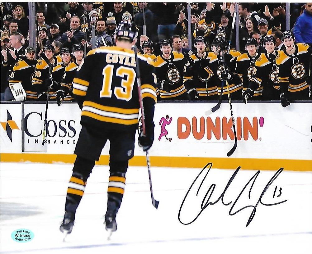 Charlie Coyle Boston Bruins Autographed 8x10 Photo Full Time coa