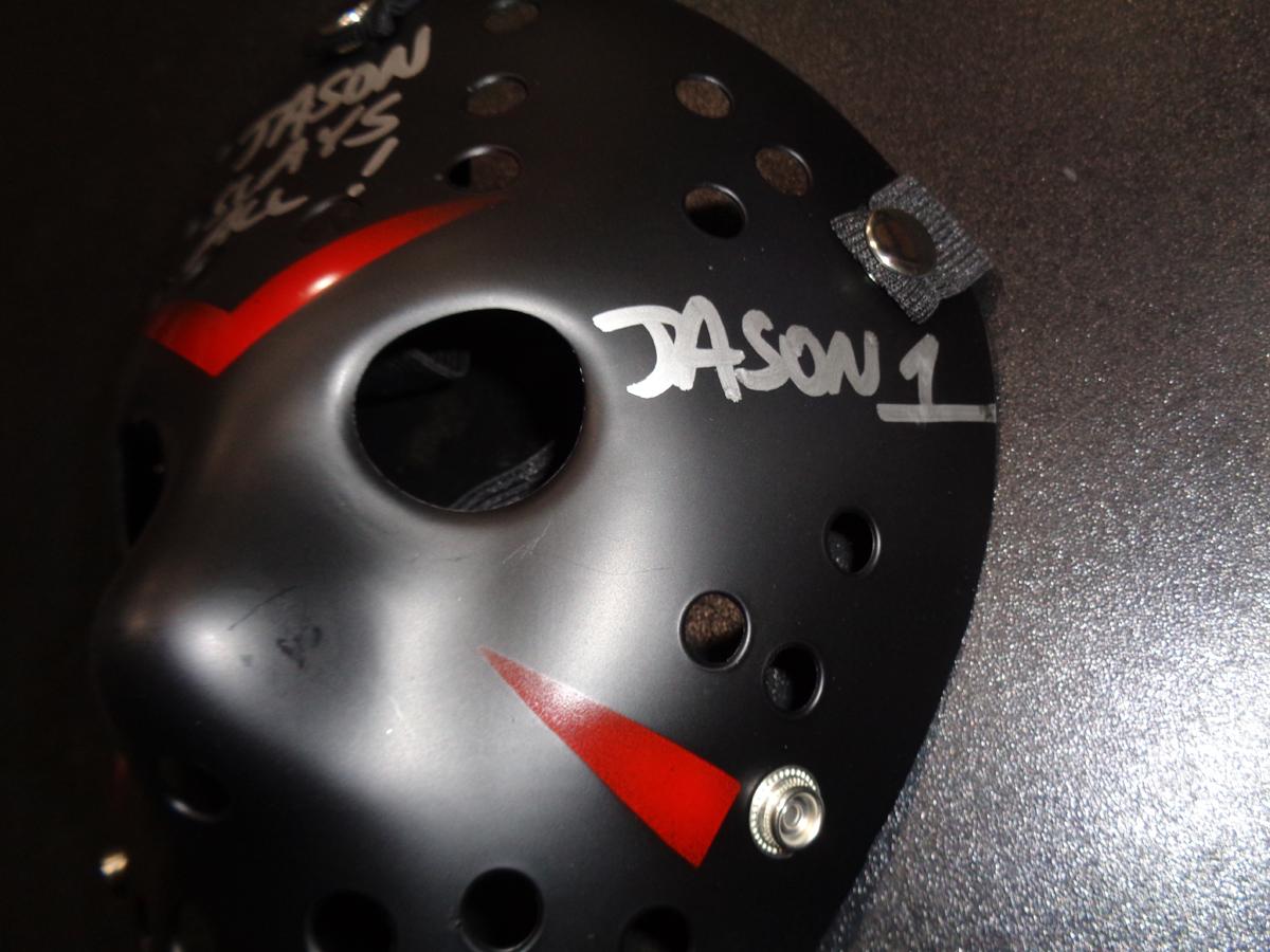 Ari Lehman JASON - Friday the 13th Autographed & Inscribed Hockey Mask JSA W coa