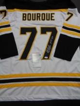 Ray Bourque Boston Bruins Autographed & Inscribed Custom Hockey Jersey JSA W coa