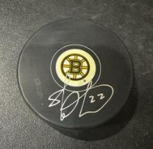 Shawn Thornton Boston Bruins Autographed Hockey Puck JSA W coa