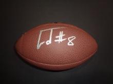 Lamar Jackson Baltimore Ravens Autographed Wilson Football GA coa